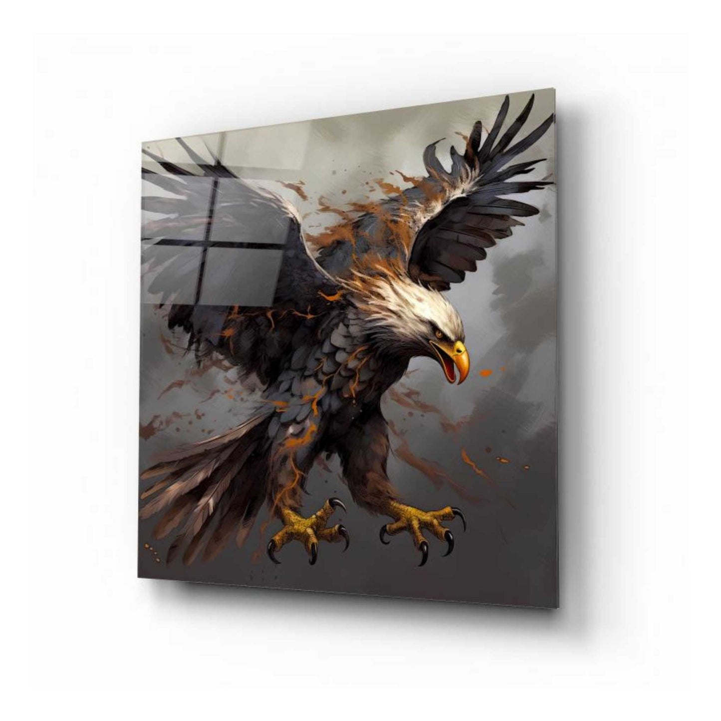 Eagle Glass Wall Art