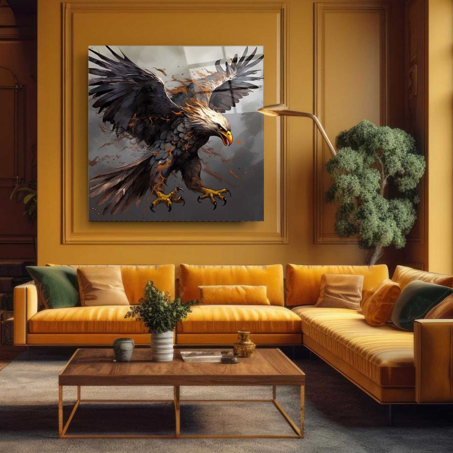 Eagle Glass Wall Art