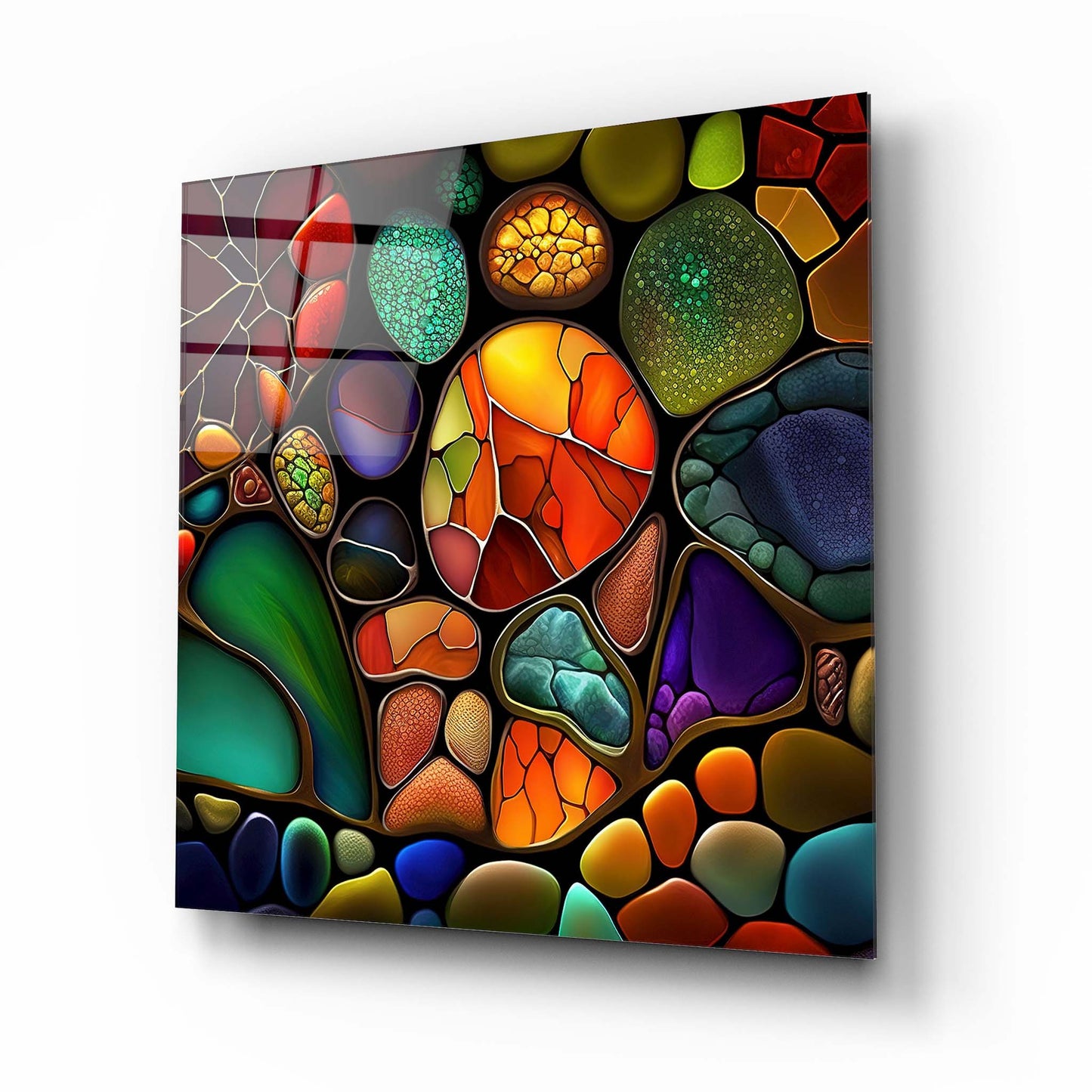 Colored Stained Glass Wall Art Table 2