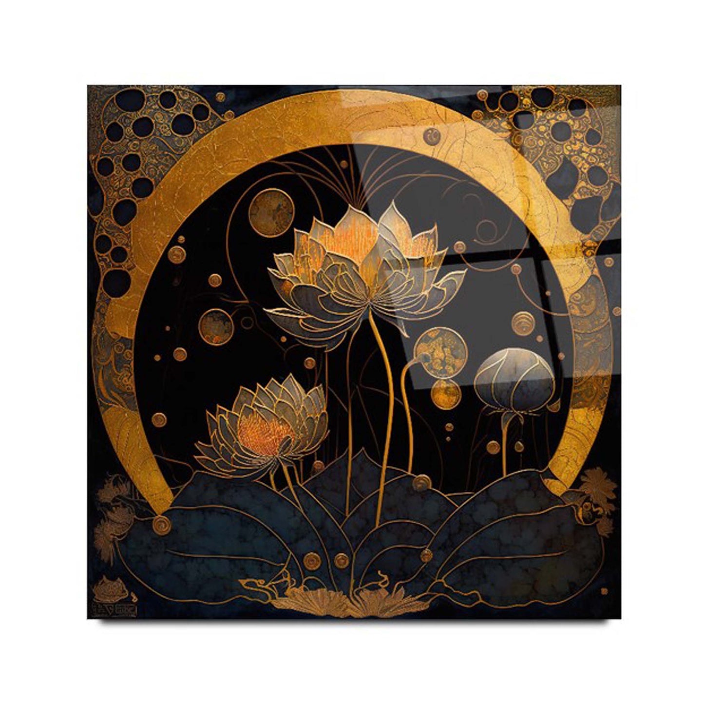 Flower Glass Wall Art 12