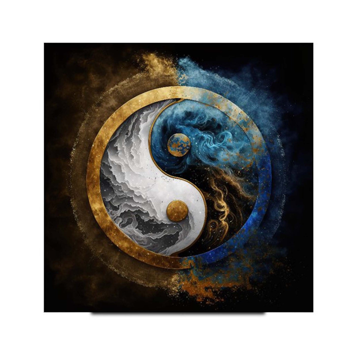 Ying Yang Glass Wall Art