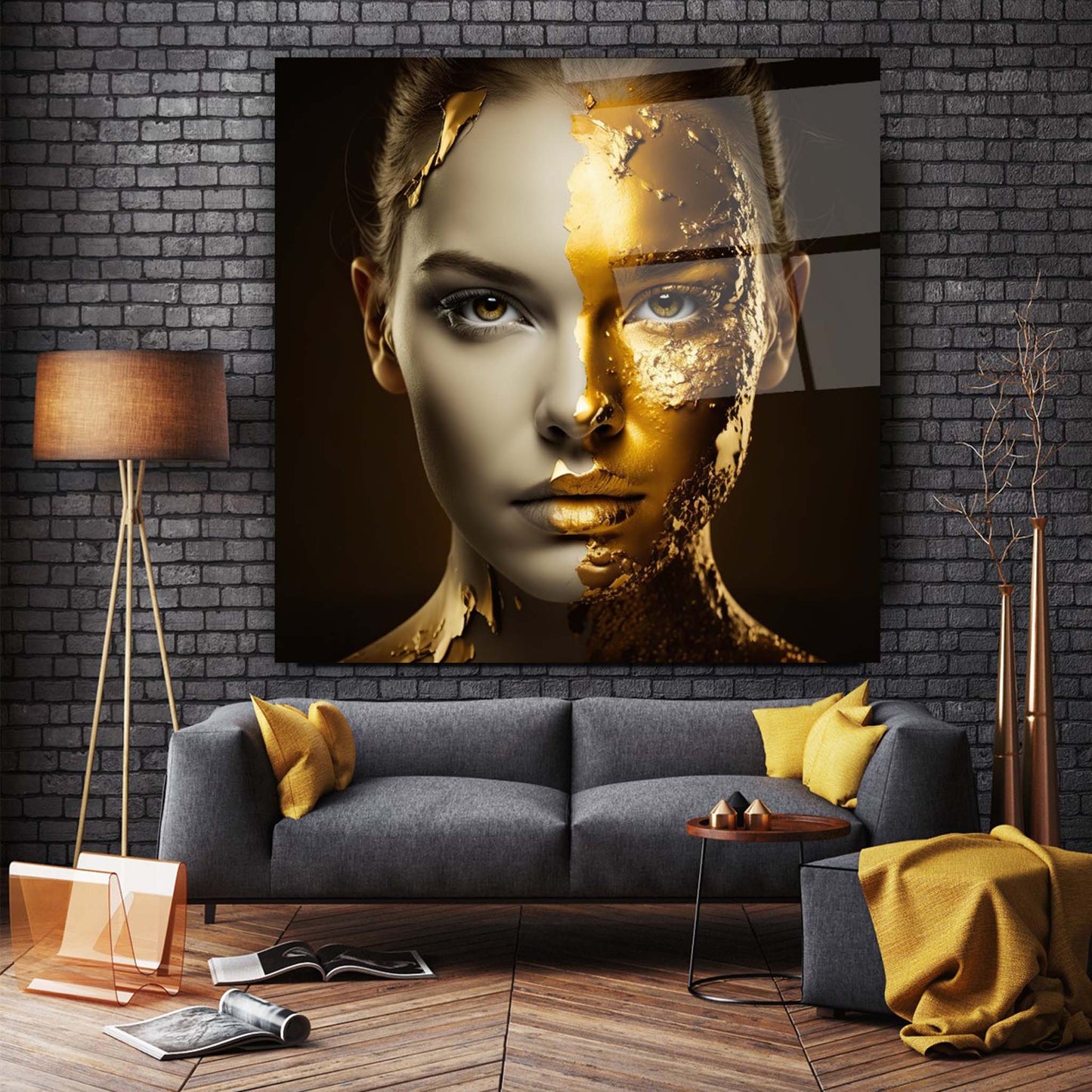 Women's Glass Wall Art