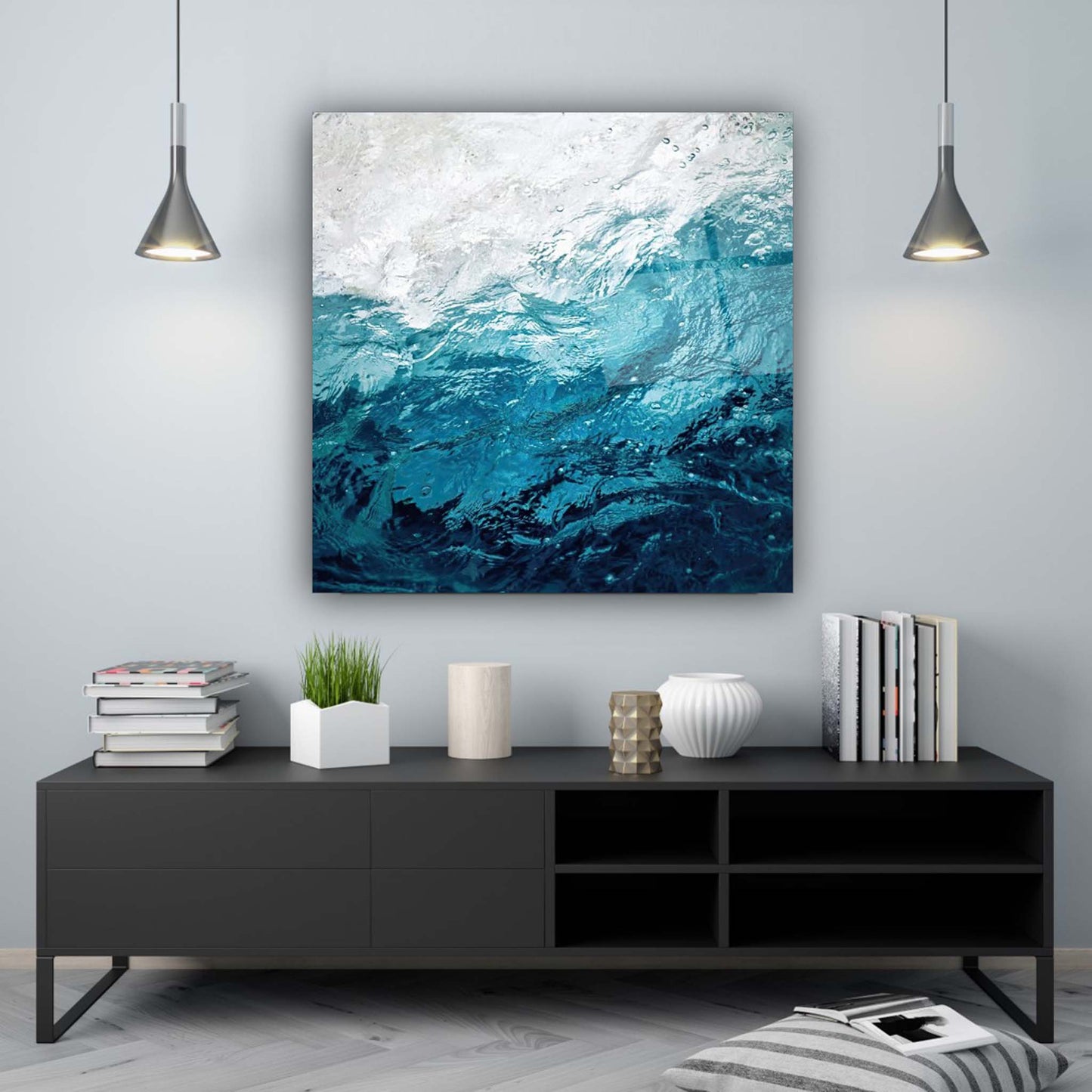 Abstract Glass Wall Art 7