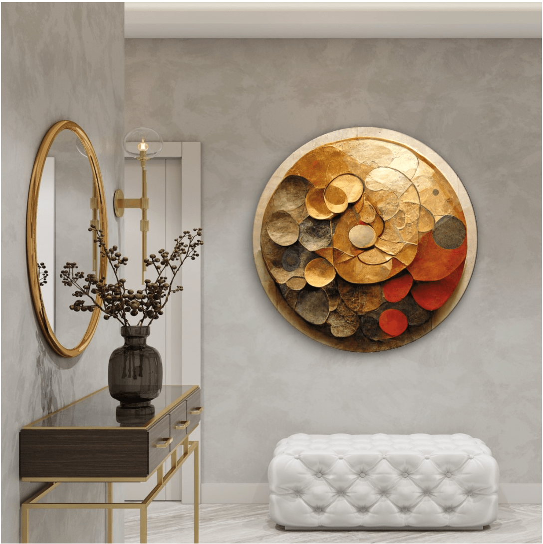 Colourful Wall Decor Glass Wall Art