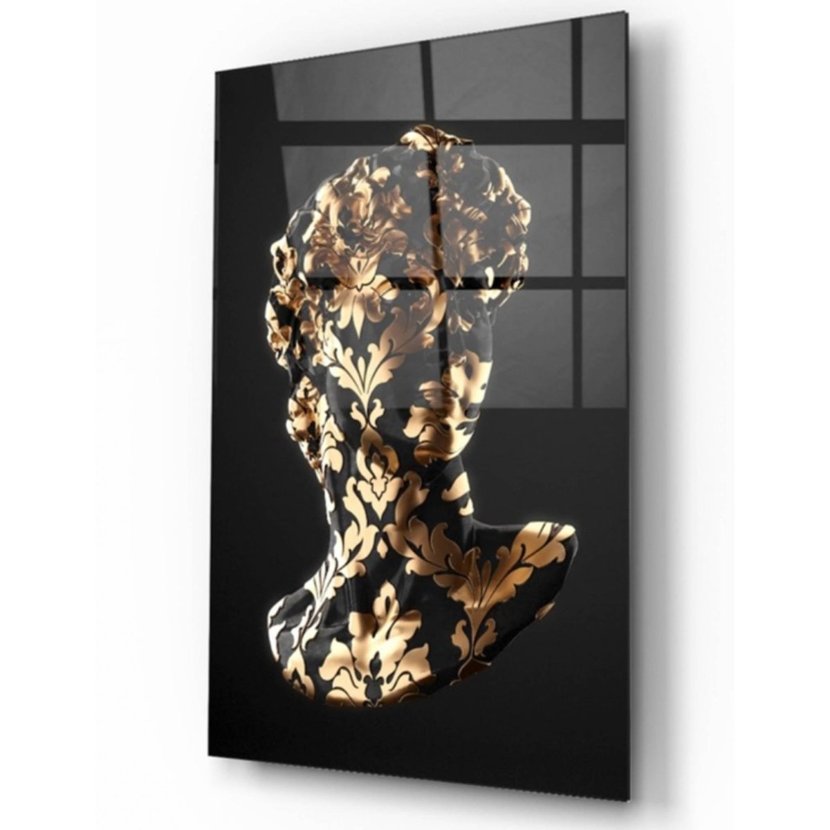 Golden David Glass Painting - Artchi