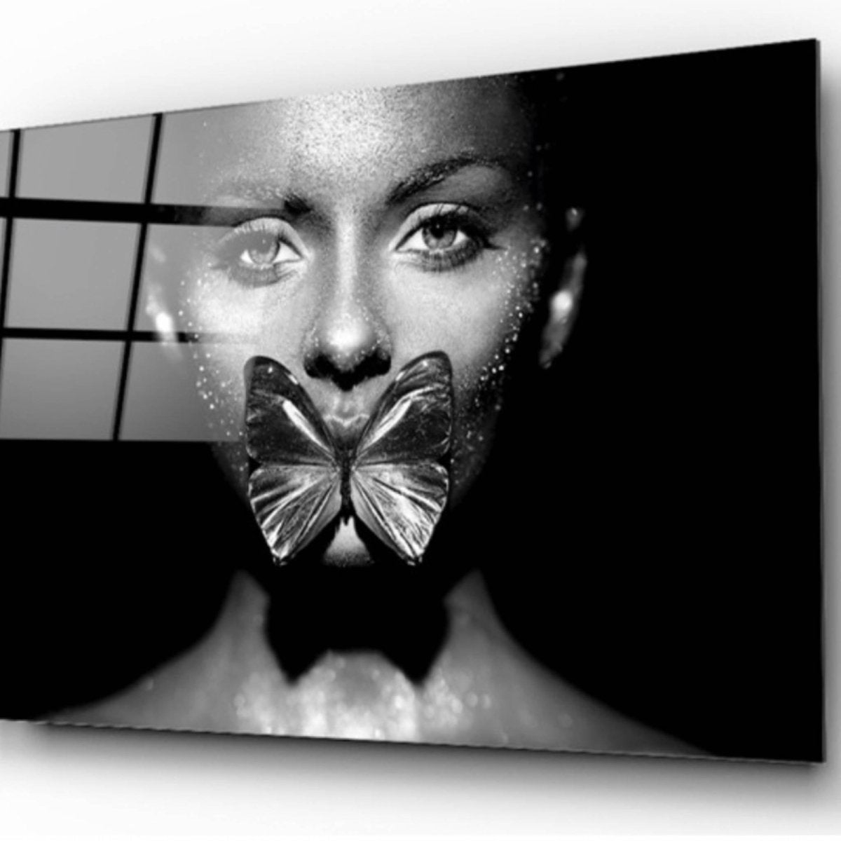 Woman with Butterflies Glass Painting - Artchi