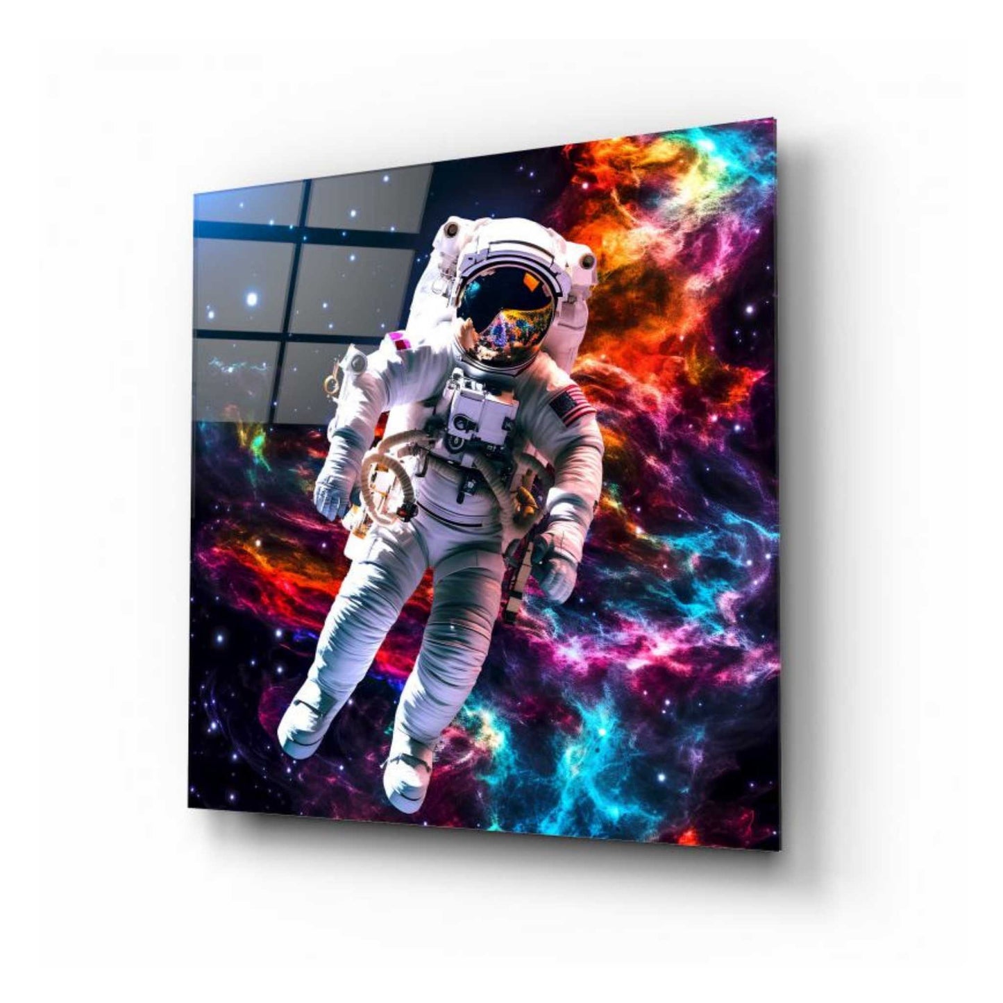 Astronaut Glass Wall Art