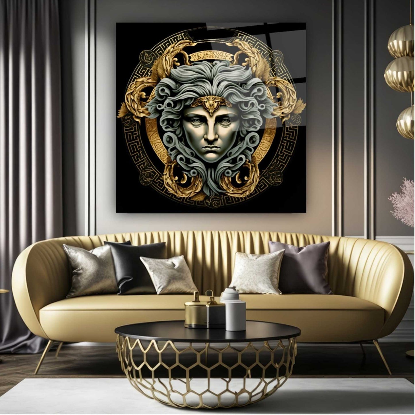 Medusa Glass Wall Art