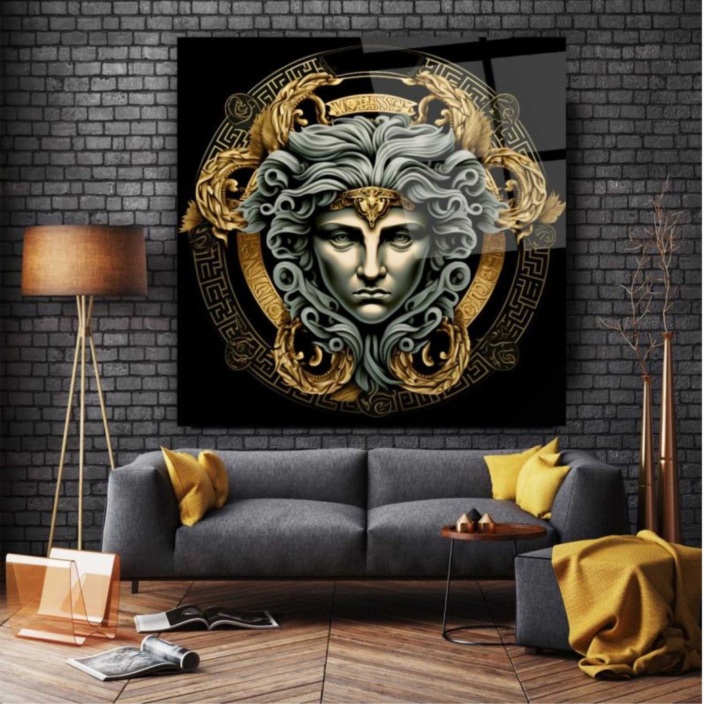 Medusa Glass Wall Art