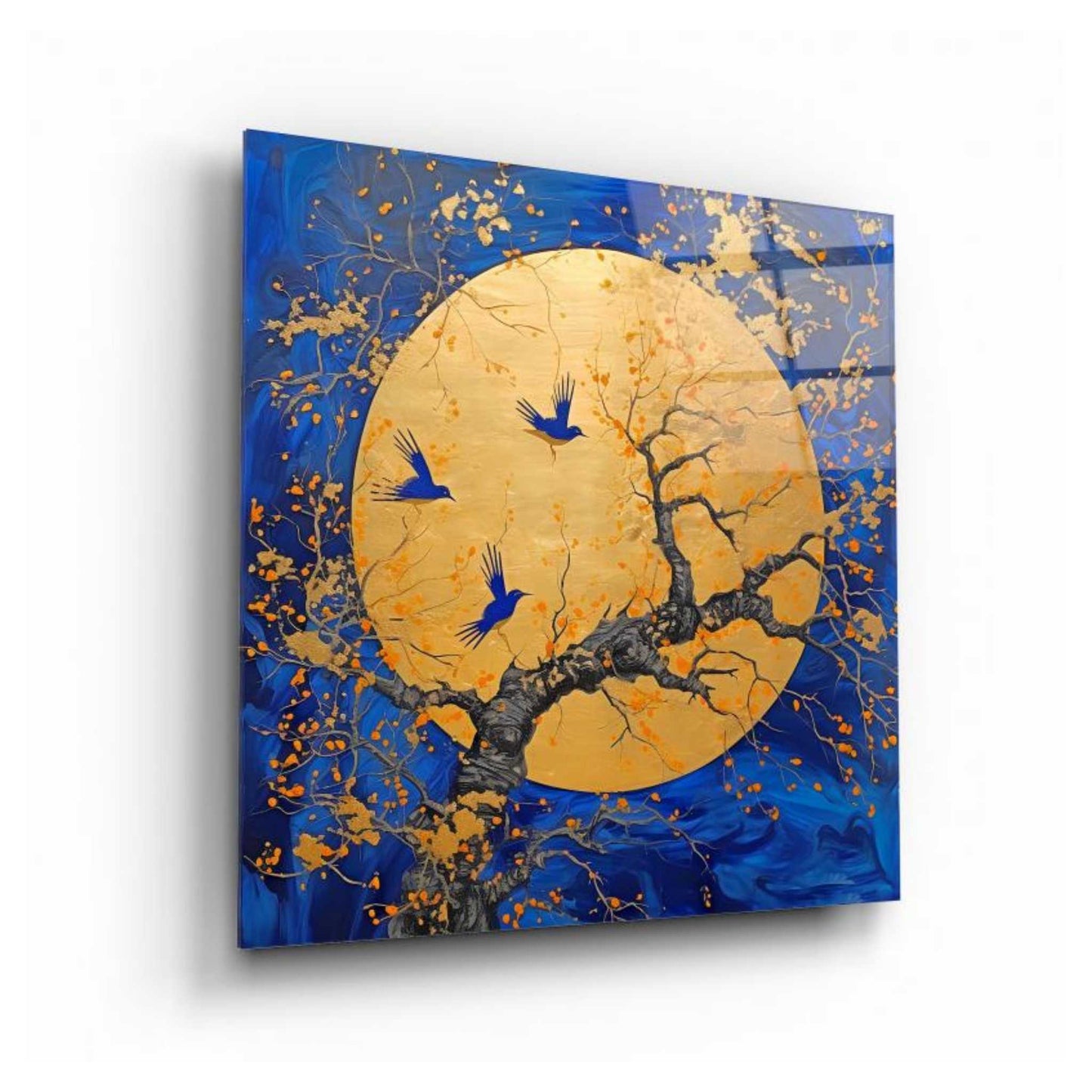 Moon Light Glass Wall Art