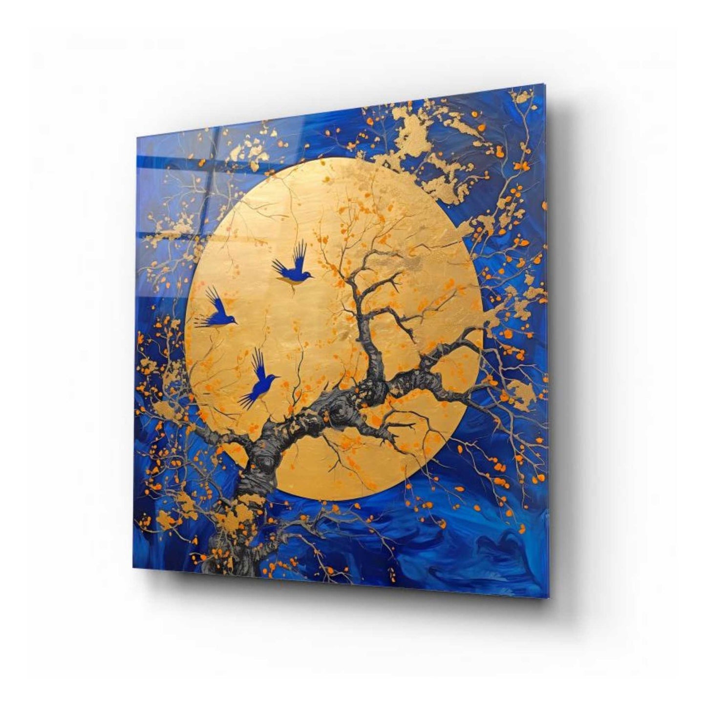 Moon Light Glass Wall Art