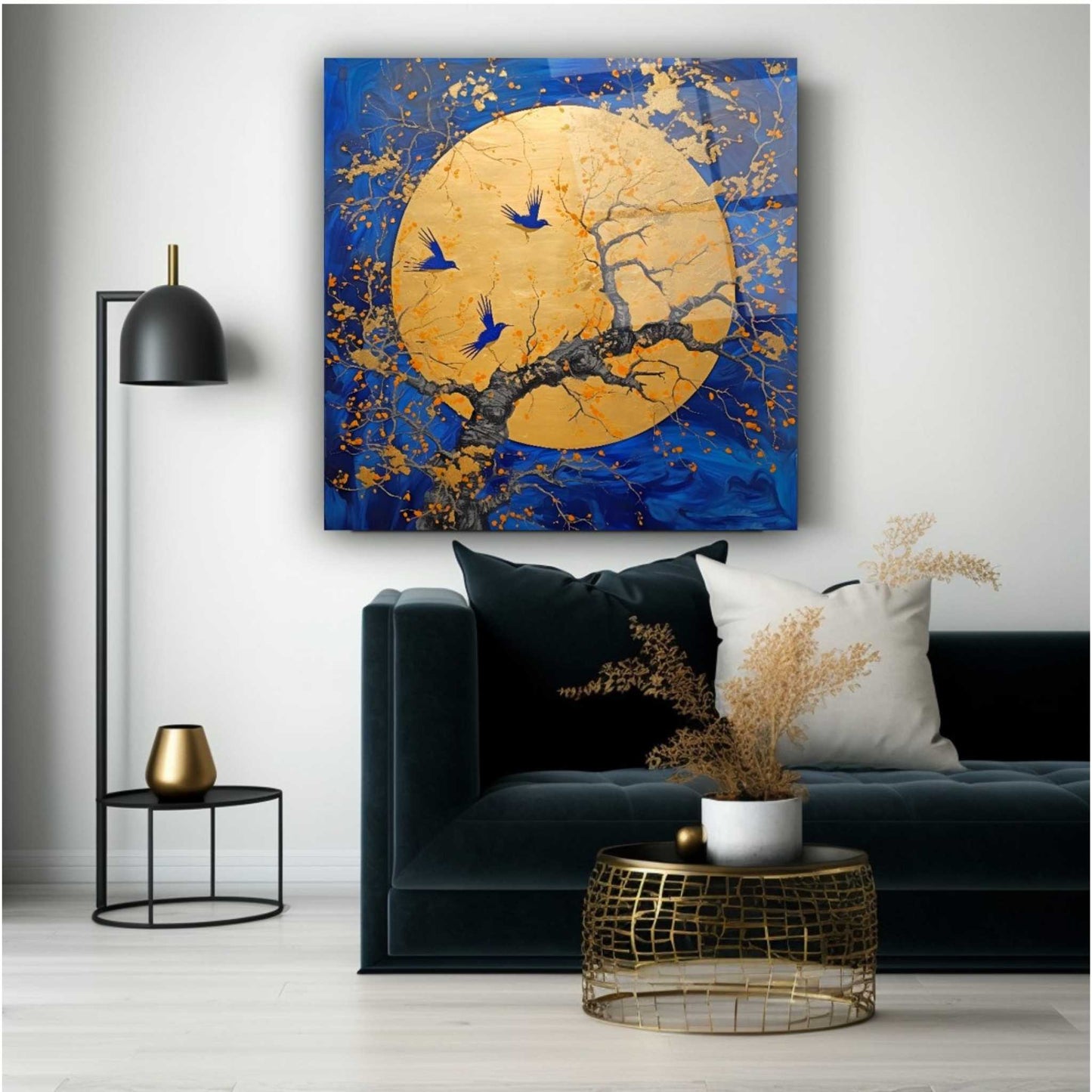 Moon Light Glass Wall Art