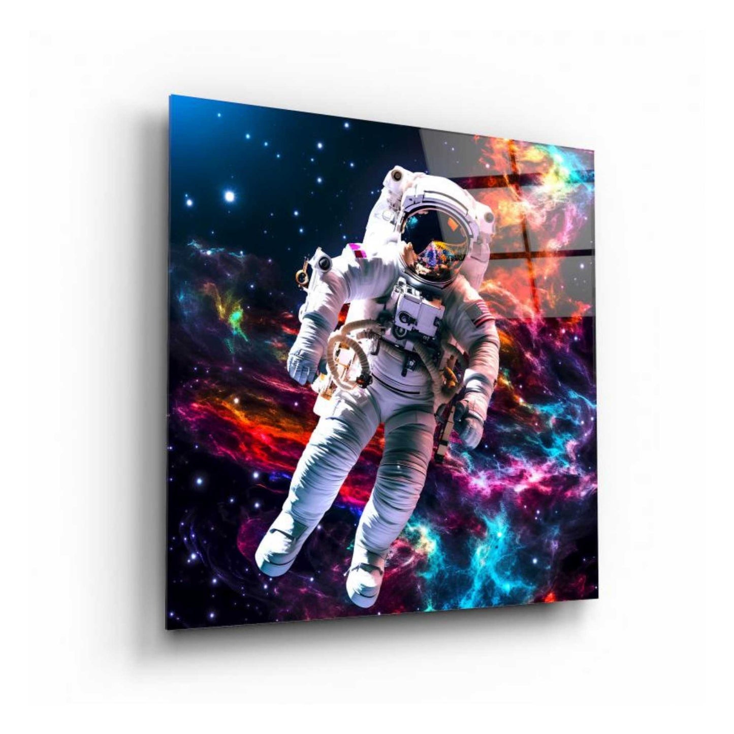 Astronaut Glass Wall Art