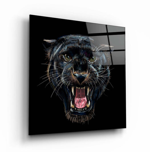 Panther Glass Wall Art 2