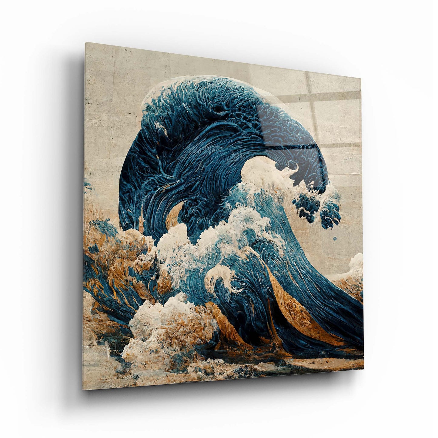 Sea Wave Glass Wall Art