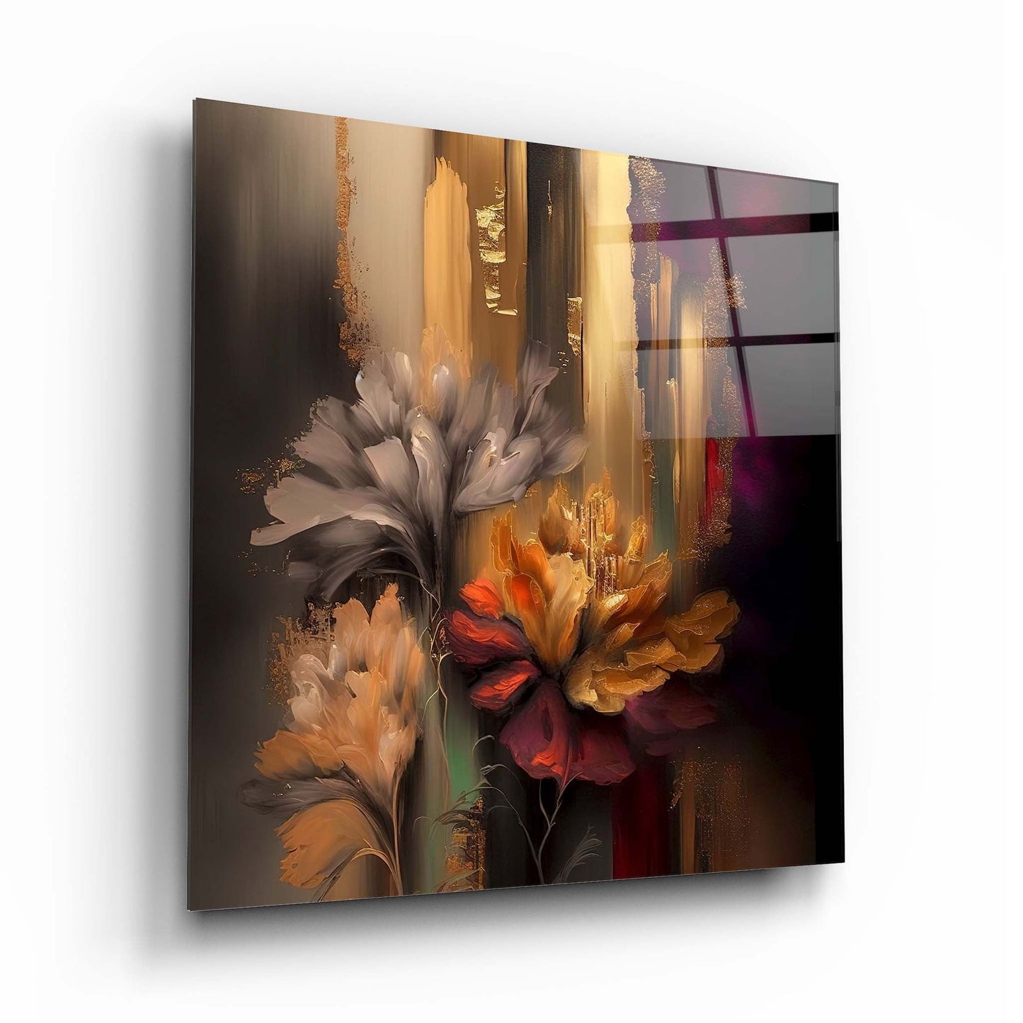 Flower Glass Wall Art 9