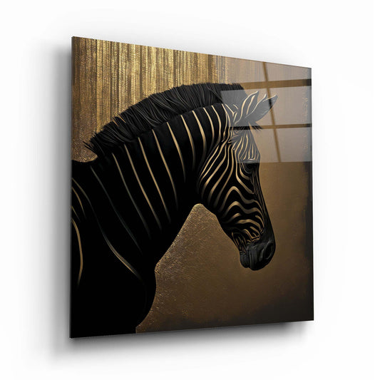 Zebra Glass Wall Art