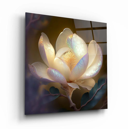 Lotus Flower Glass Wall Art 2