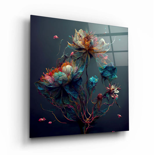 Flower Glass Wall Art