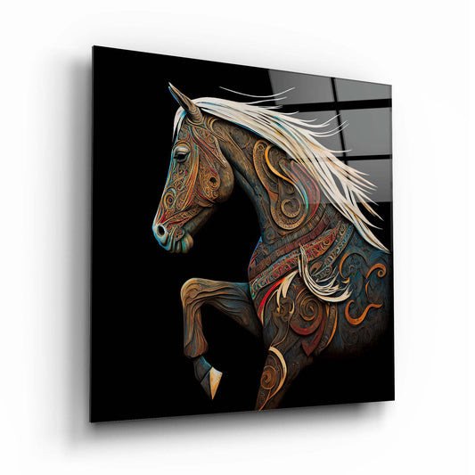 Horse Glass Wall Art 3