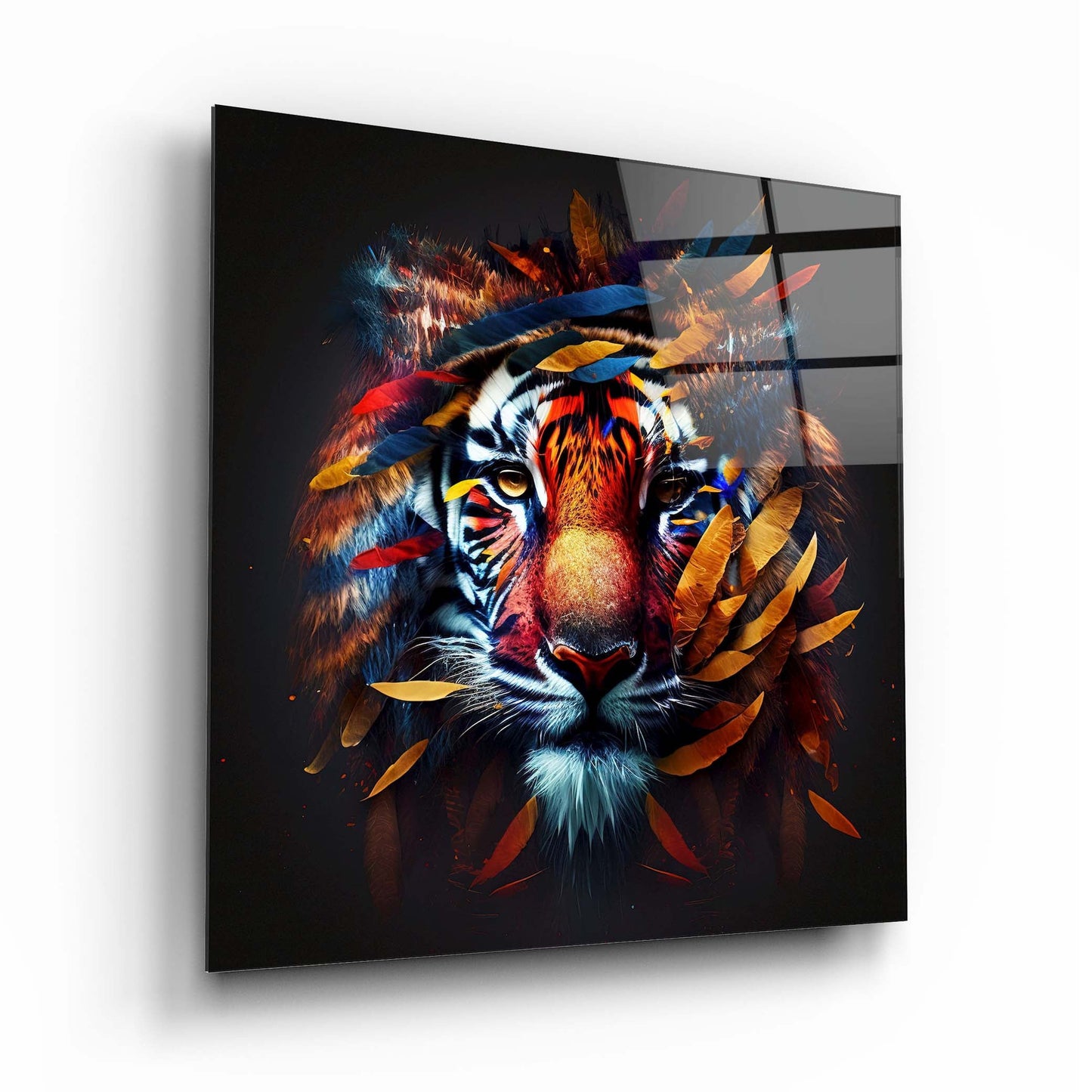 Tiger Glass Wall Art 2