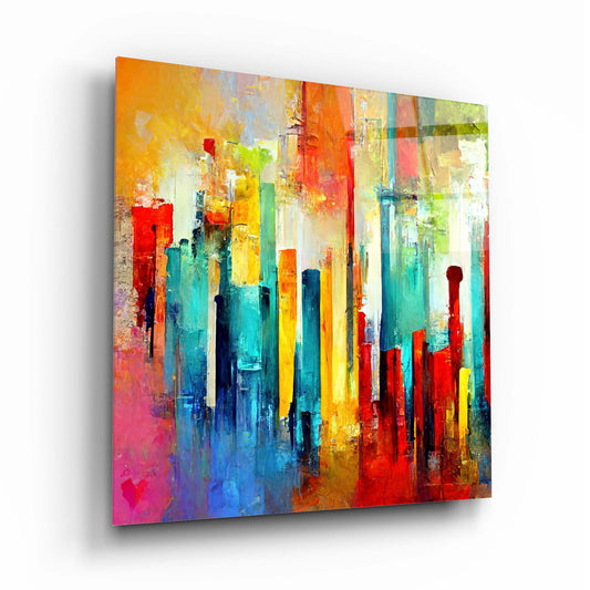 Abstract Colored Glass Wall Art 2