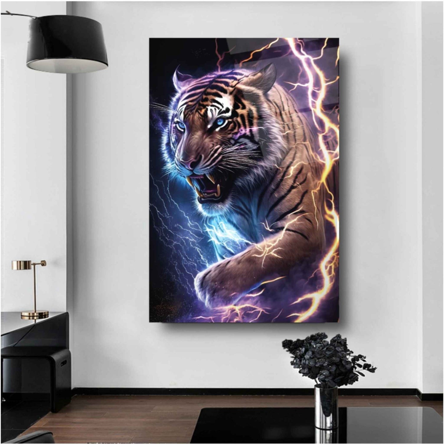 Tiger Glass Wall Art