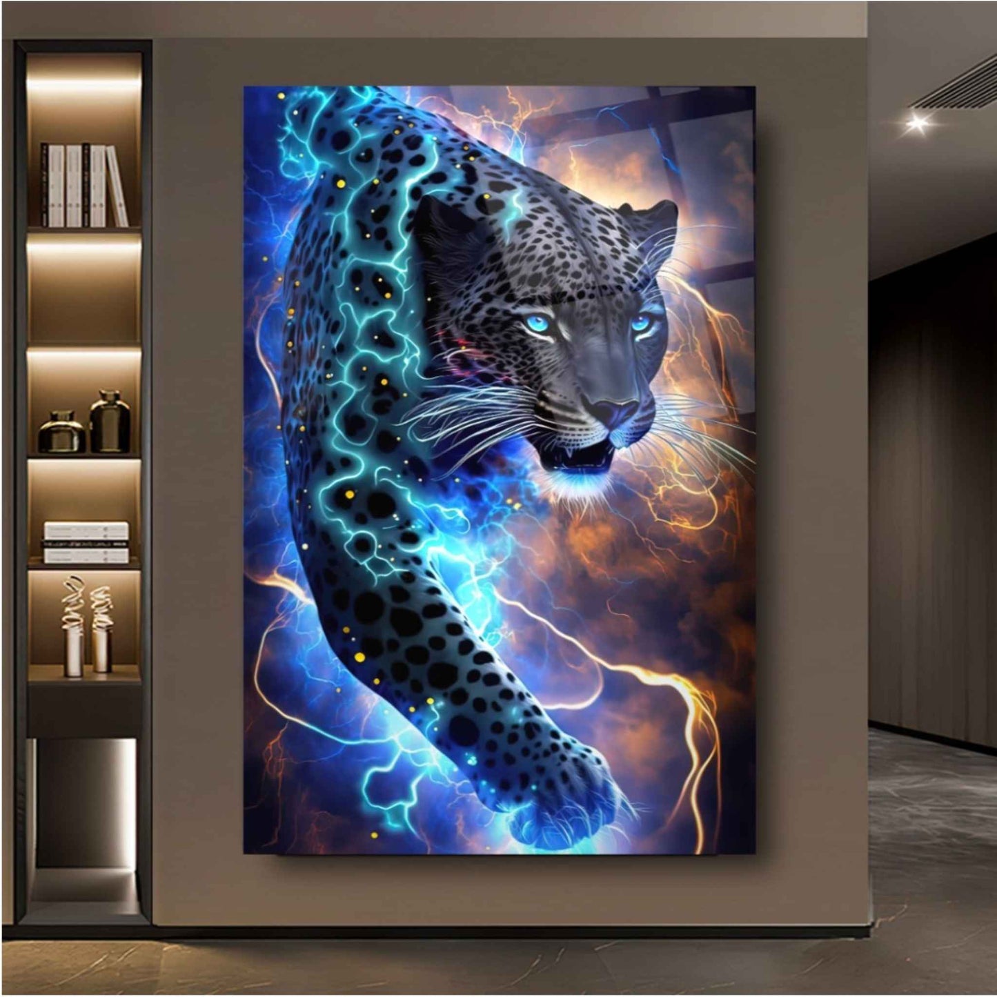 Leopard Glass Wall Art