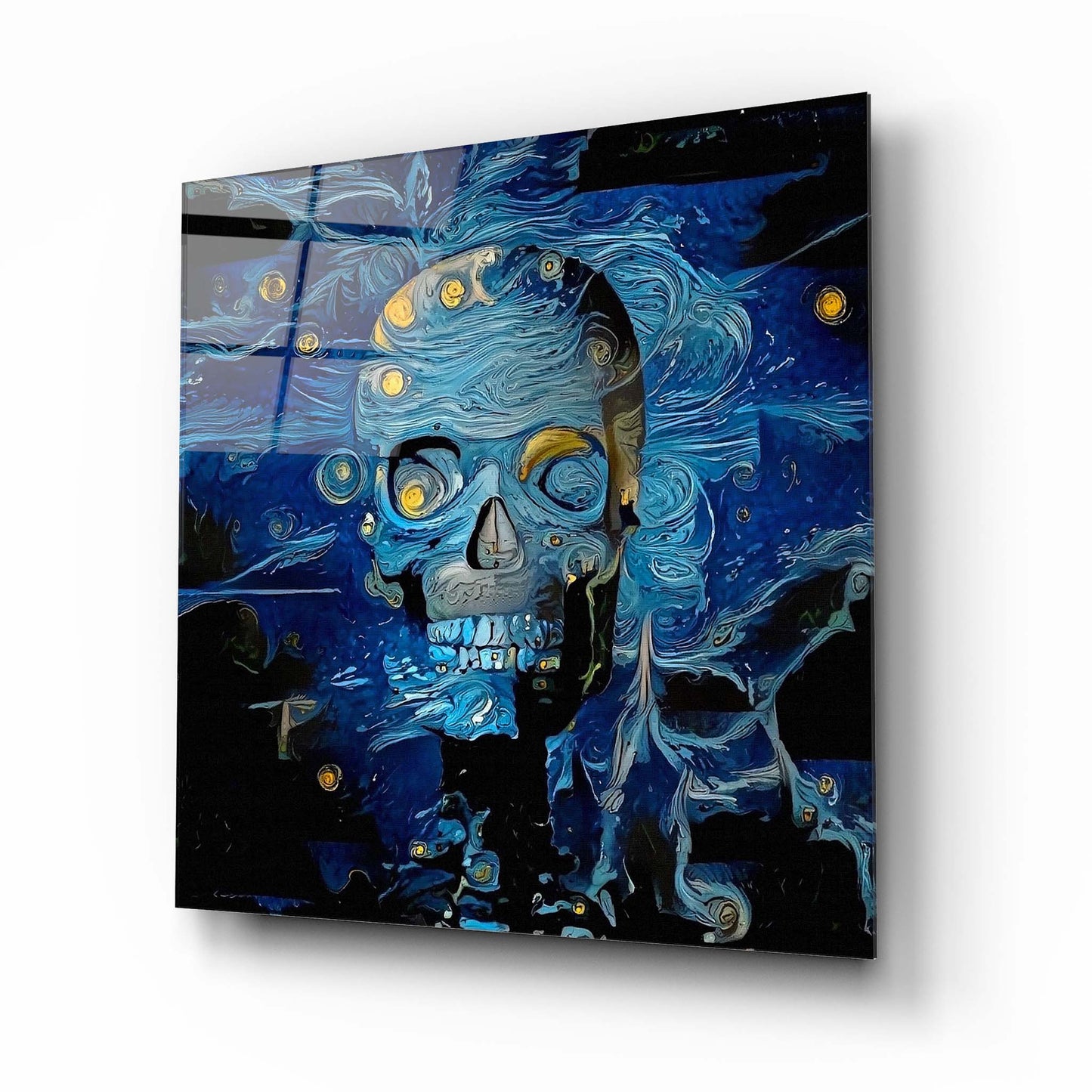 Skull Glass Wall Art 2