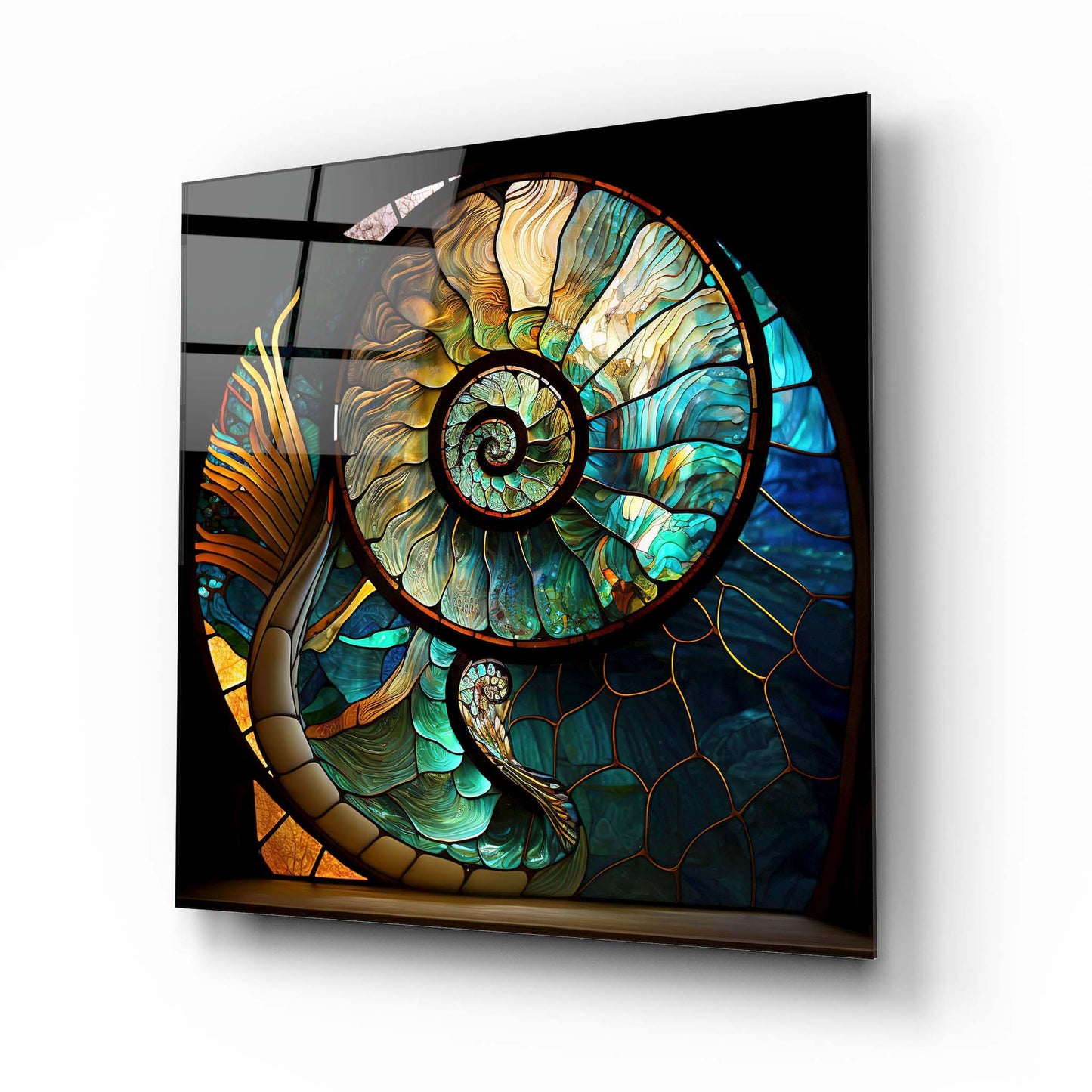 Abstract Stained Glass Wall Art