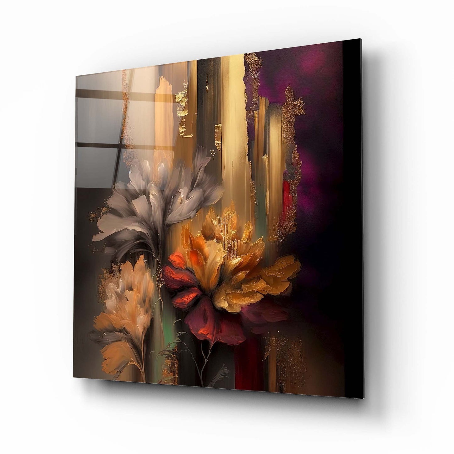 Flower Glass Wall Art 9