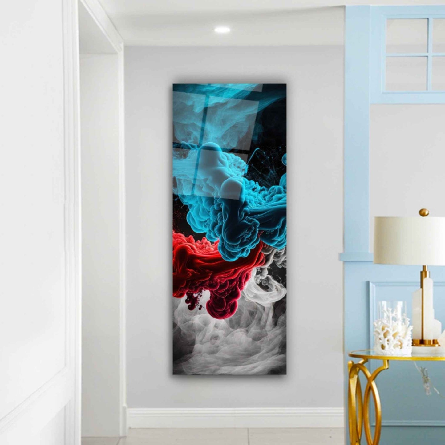 Colourful Clouds Glass Wall Art