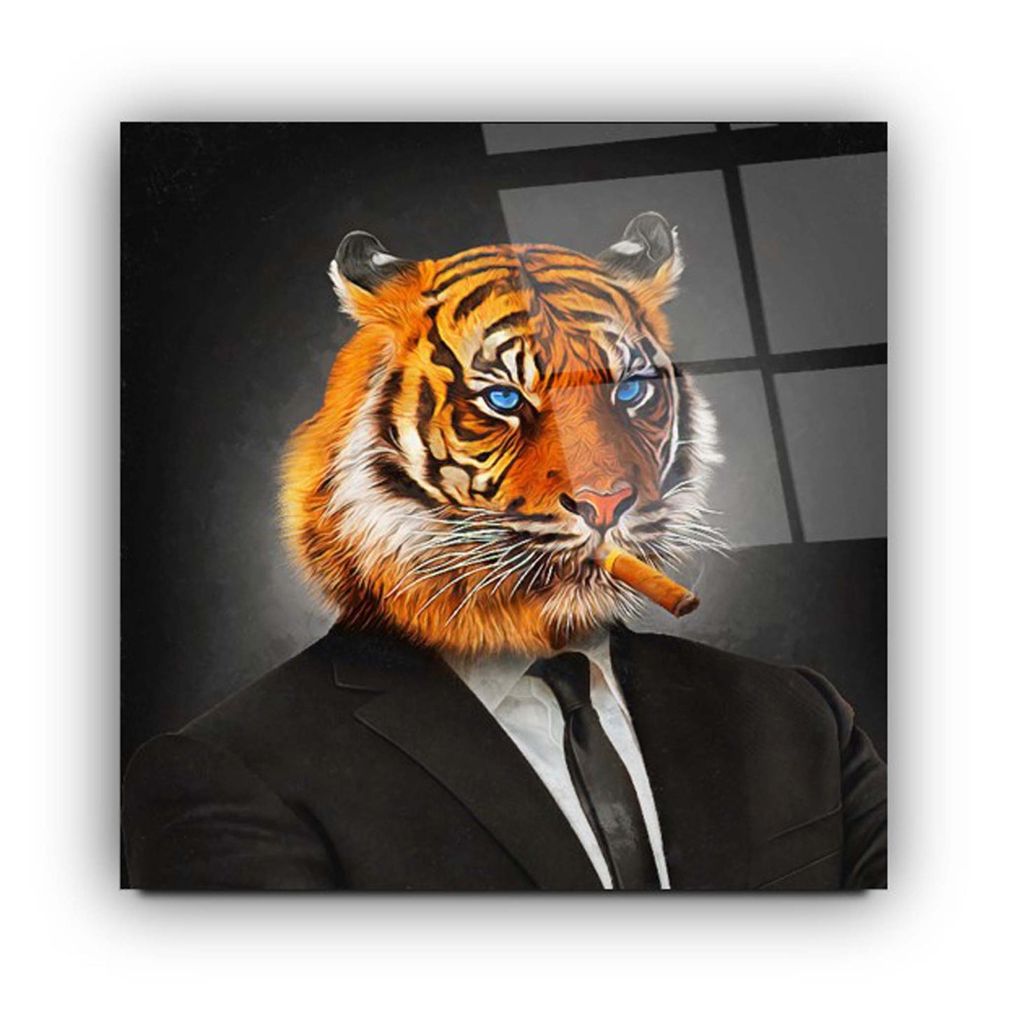 Tiger Glass Wall Art 6