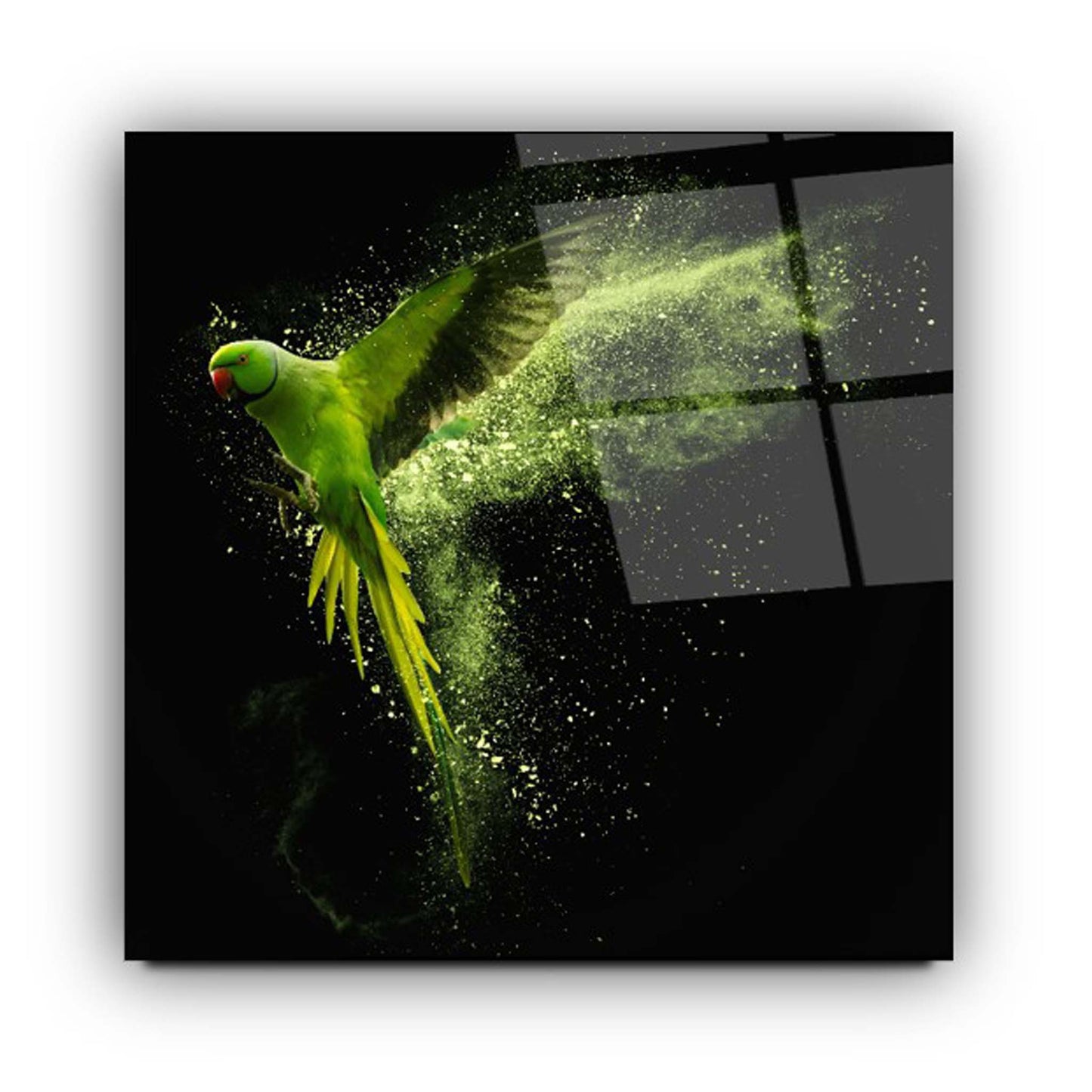 Parrot Glass Wall Art