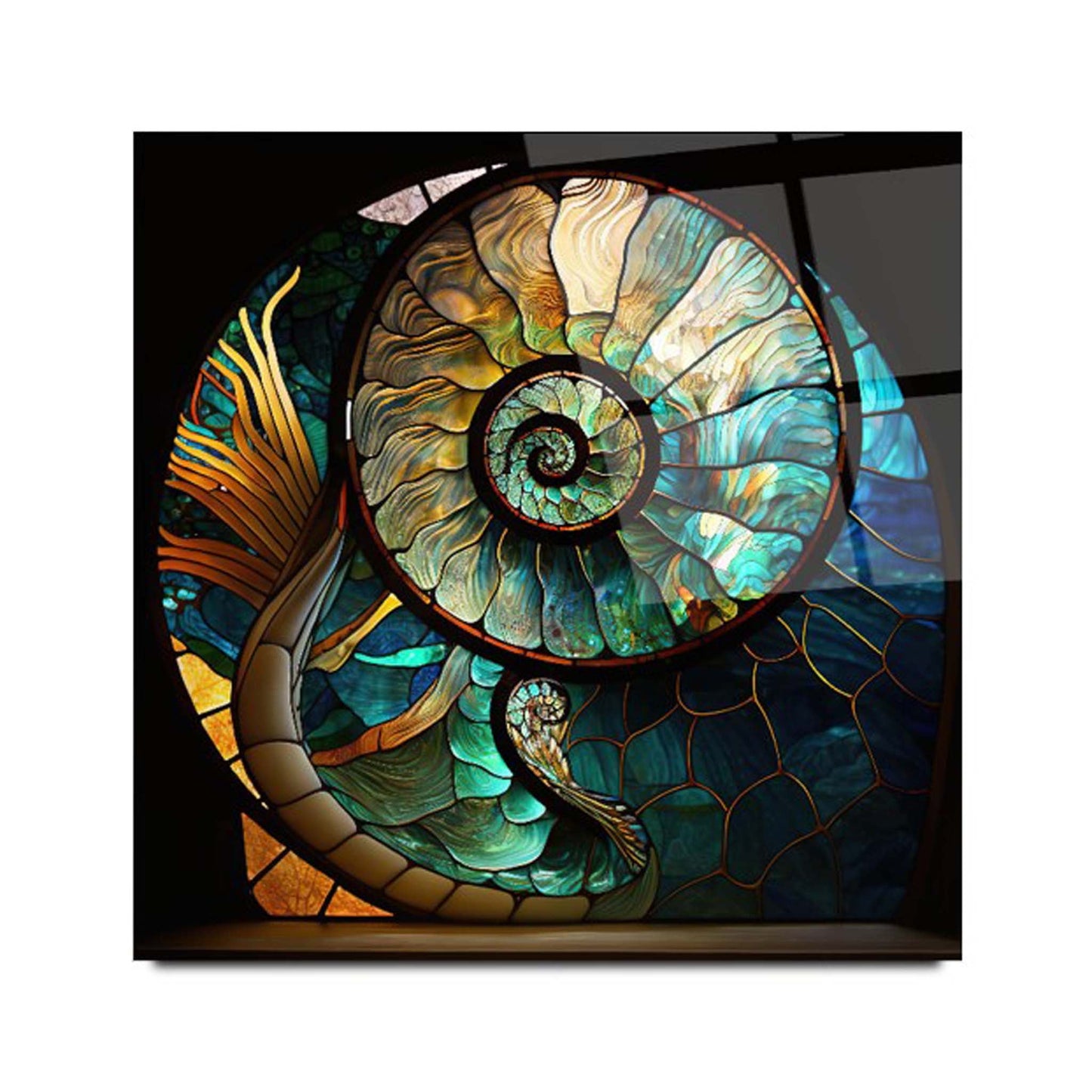 Abstract Stained Glass Wall Art