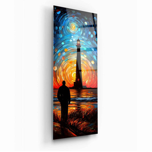 Light House Glass Wall Art