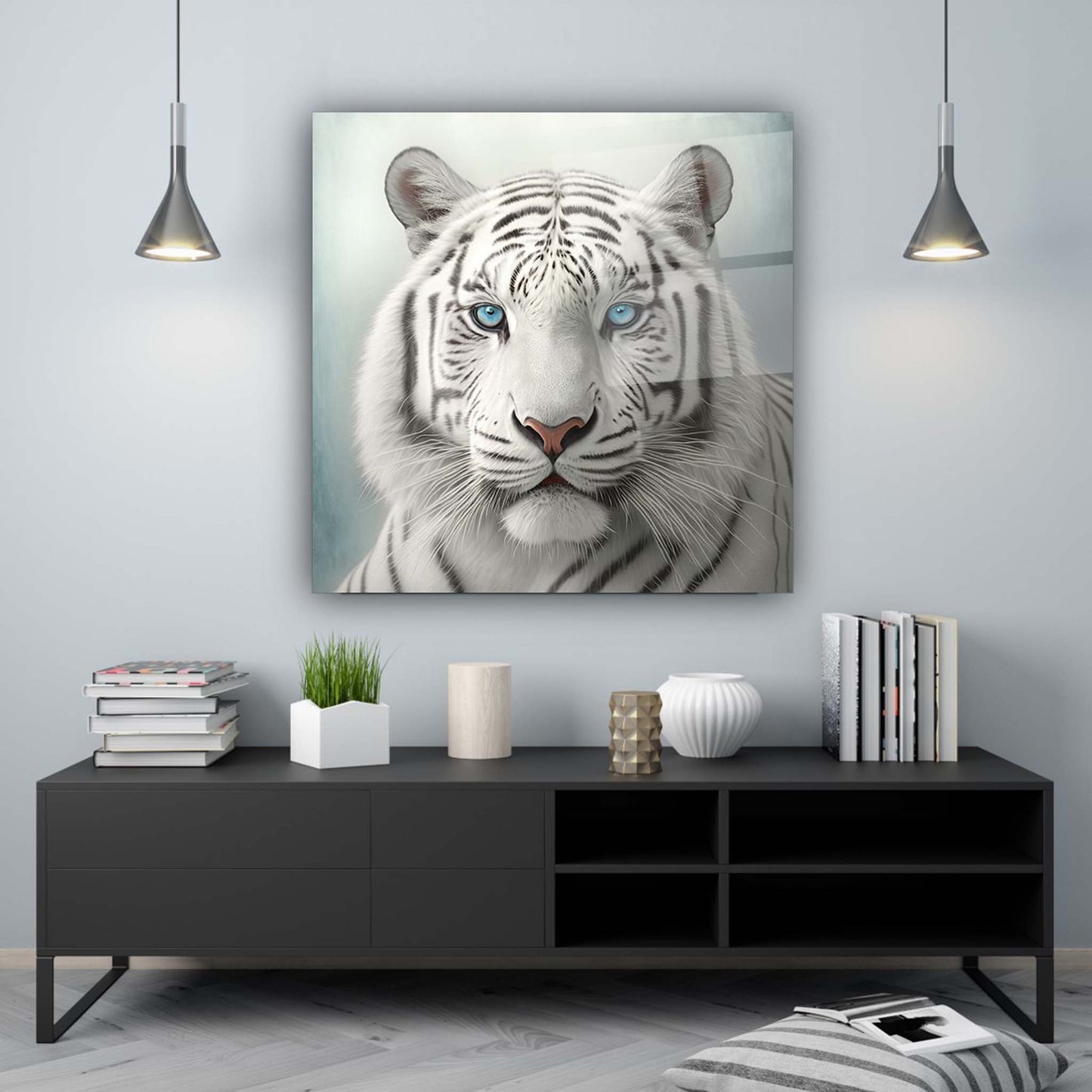 Tiger Glass Wall Art 5