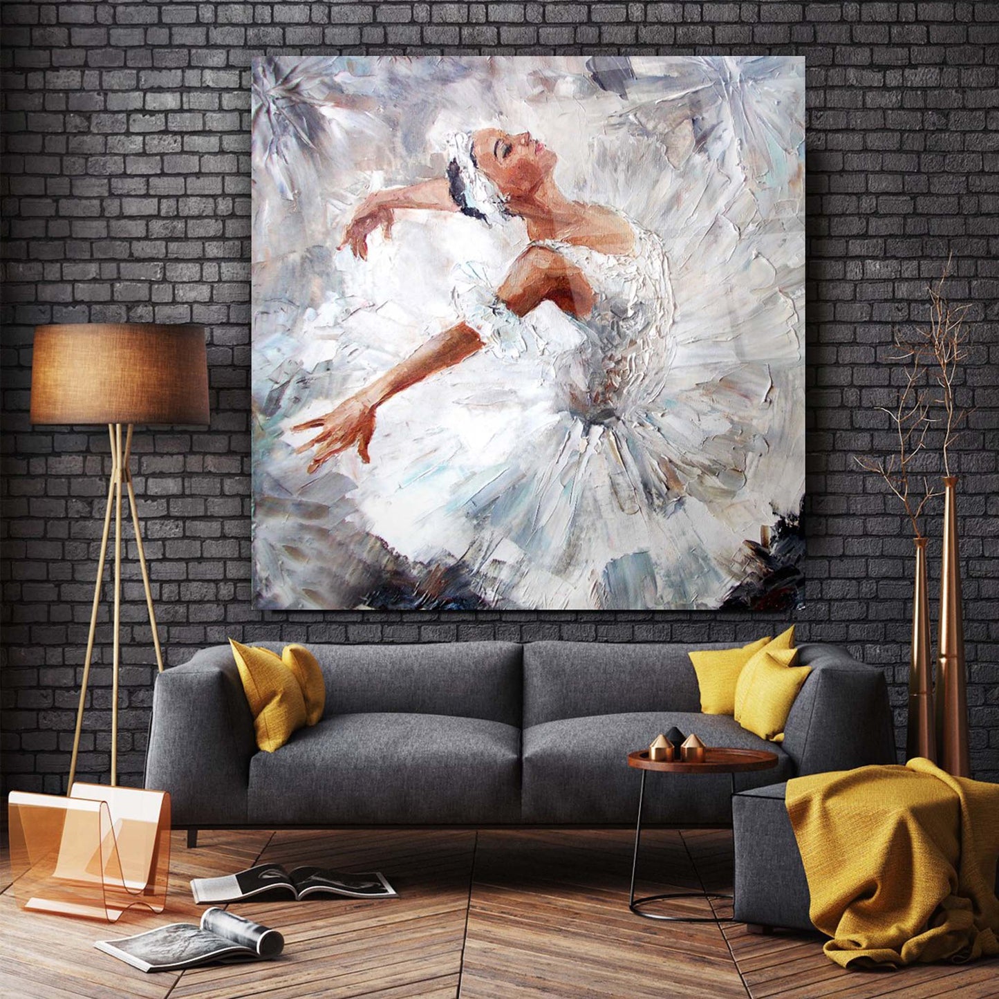 Ballerina Glass Wall Art 4