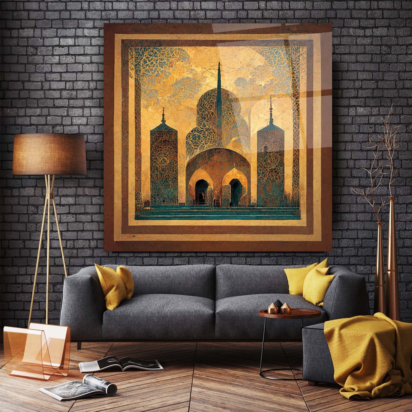 Mosque Glass Wall Art