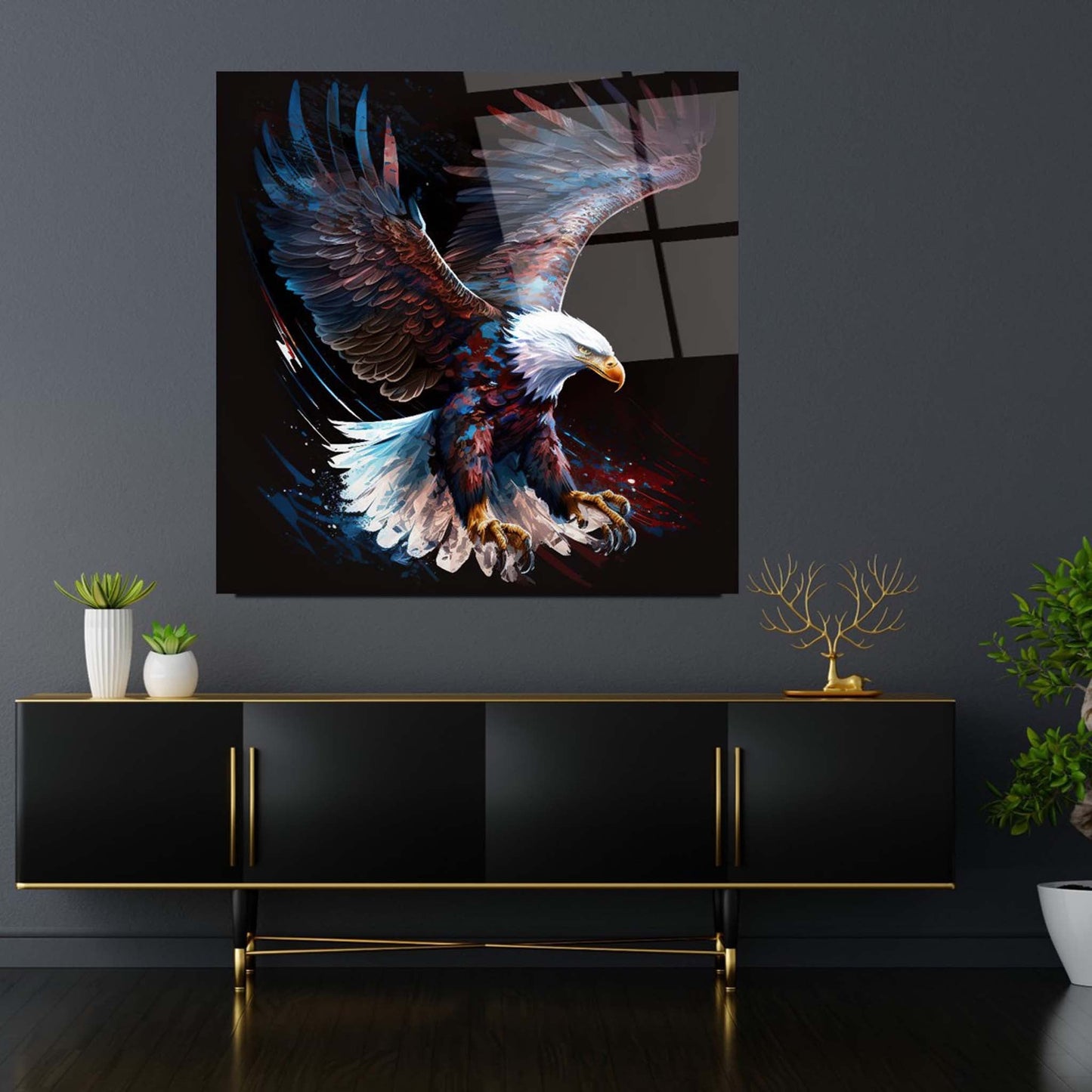 Eagle Glass Wall Art Table 2