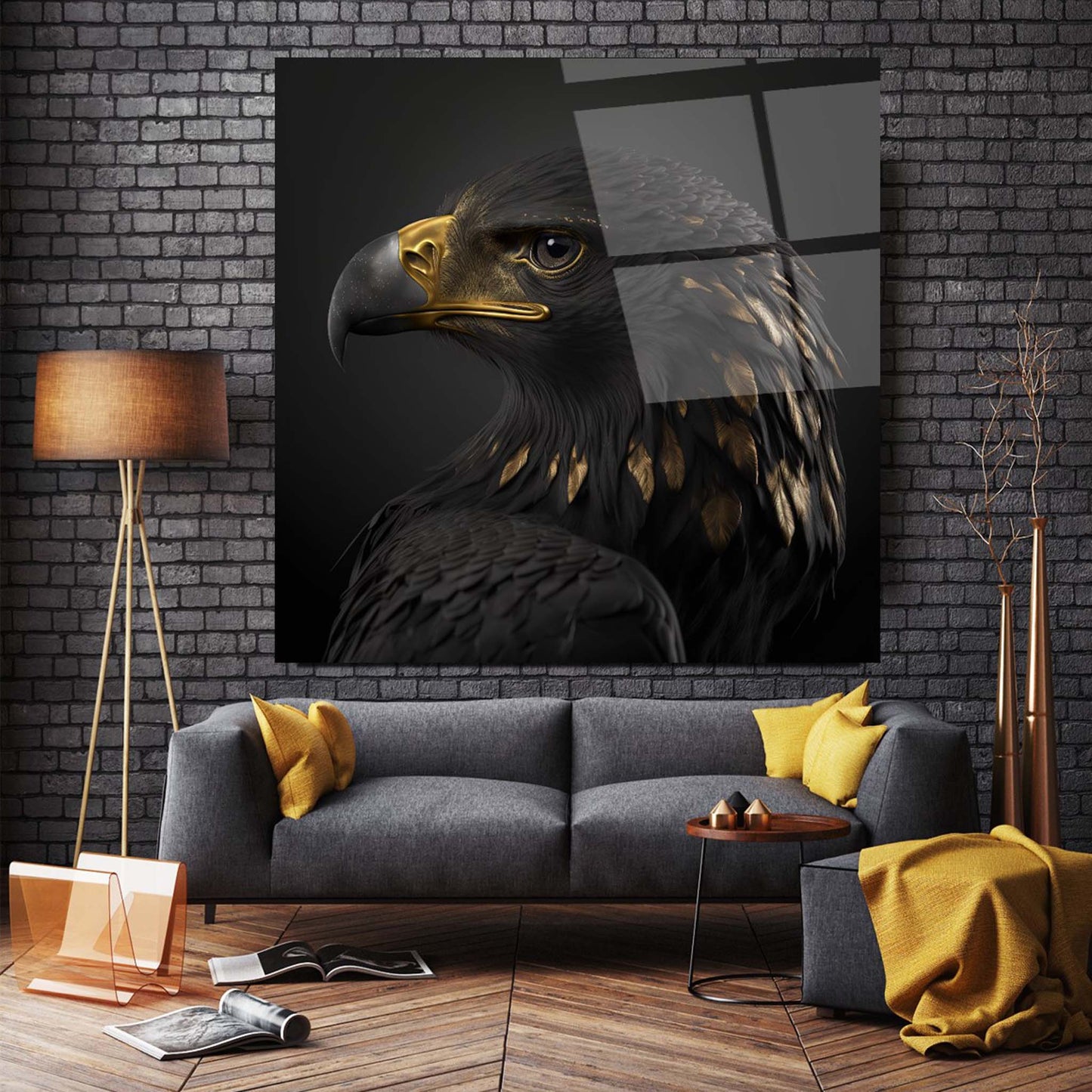 Eagle Glass Wall Art