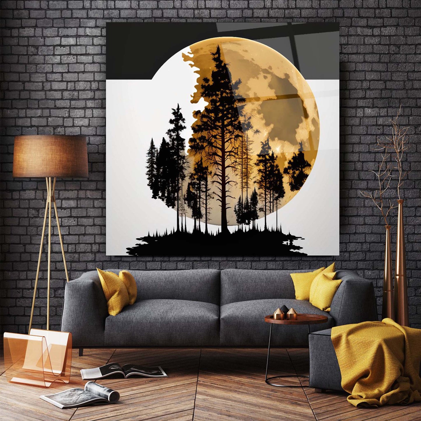 Tree Glass Wall Art