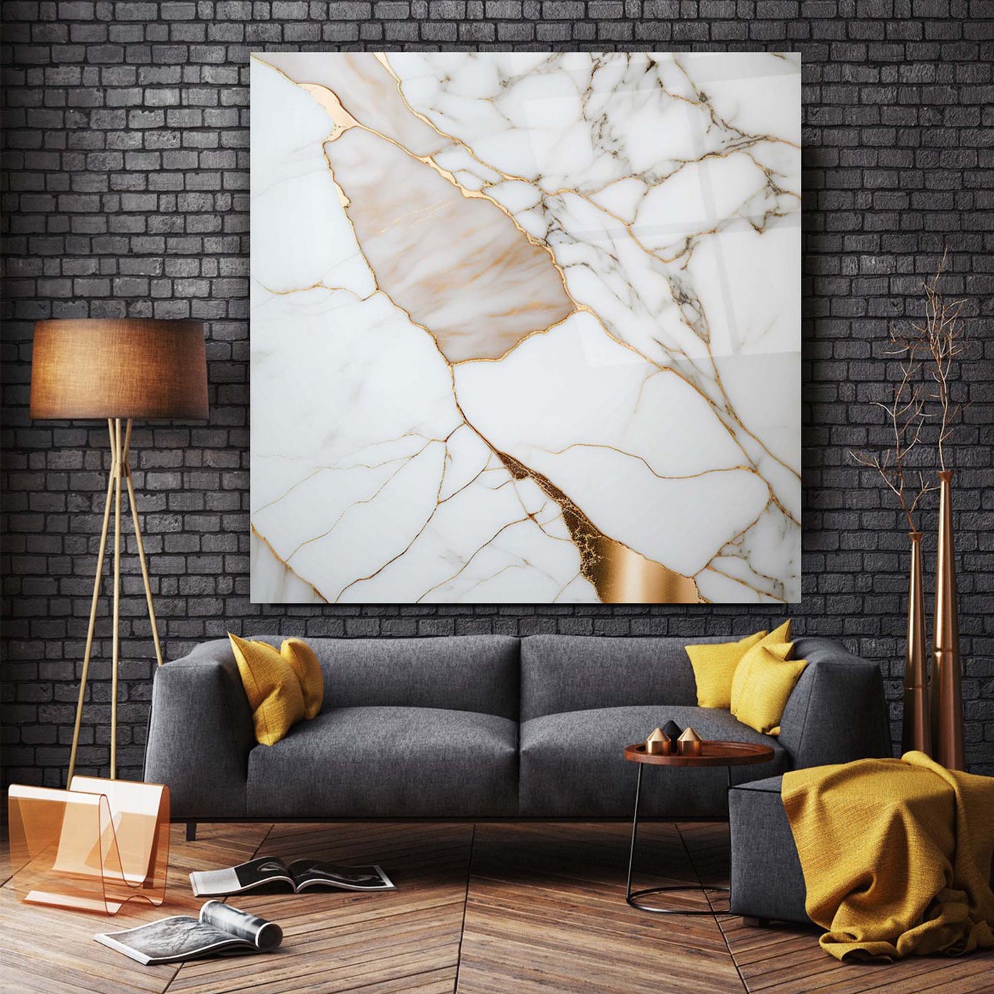 Marble Glass Wall Art