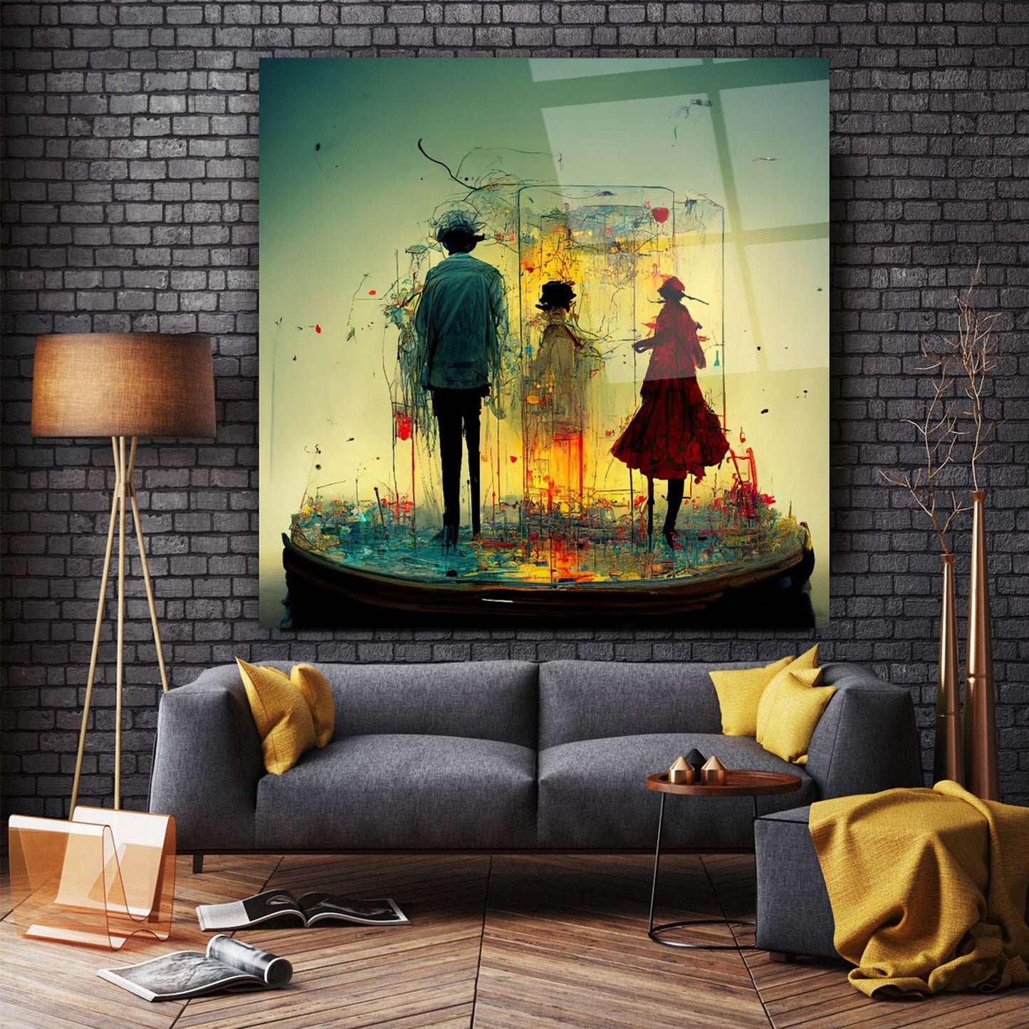 Family Glass Wall Art