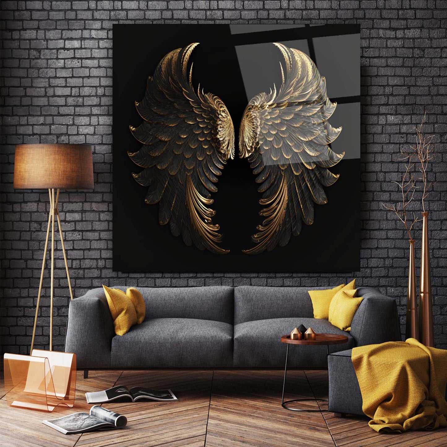 Wing Glass Wall Art