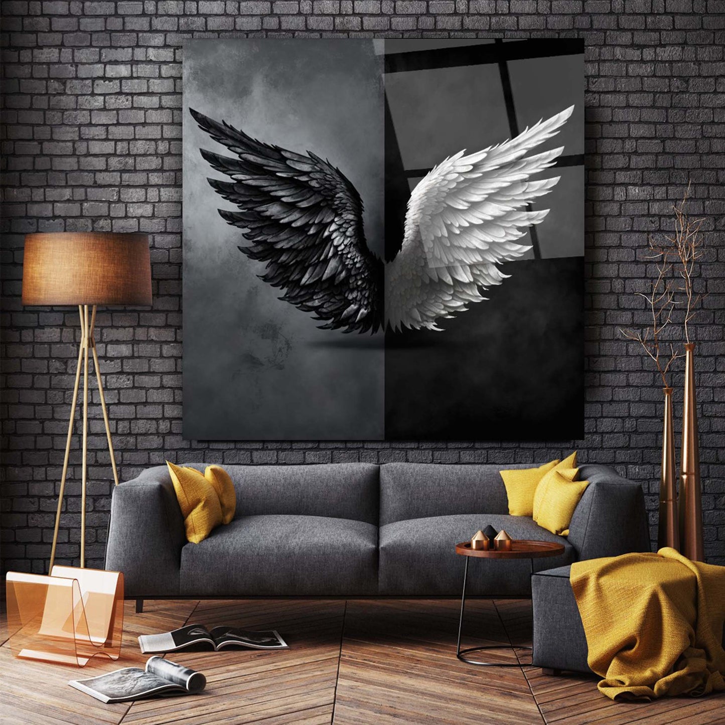 Wing Glass Wall Art 5