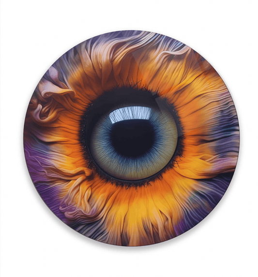 Colourful Deep Eye Glass Wall Art