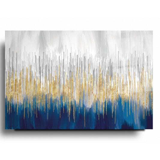 Abstract Blue Glass Painting - Artchi