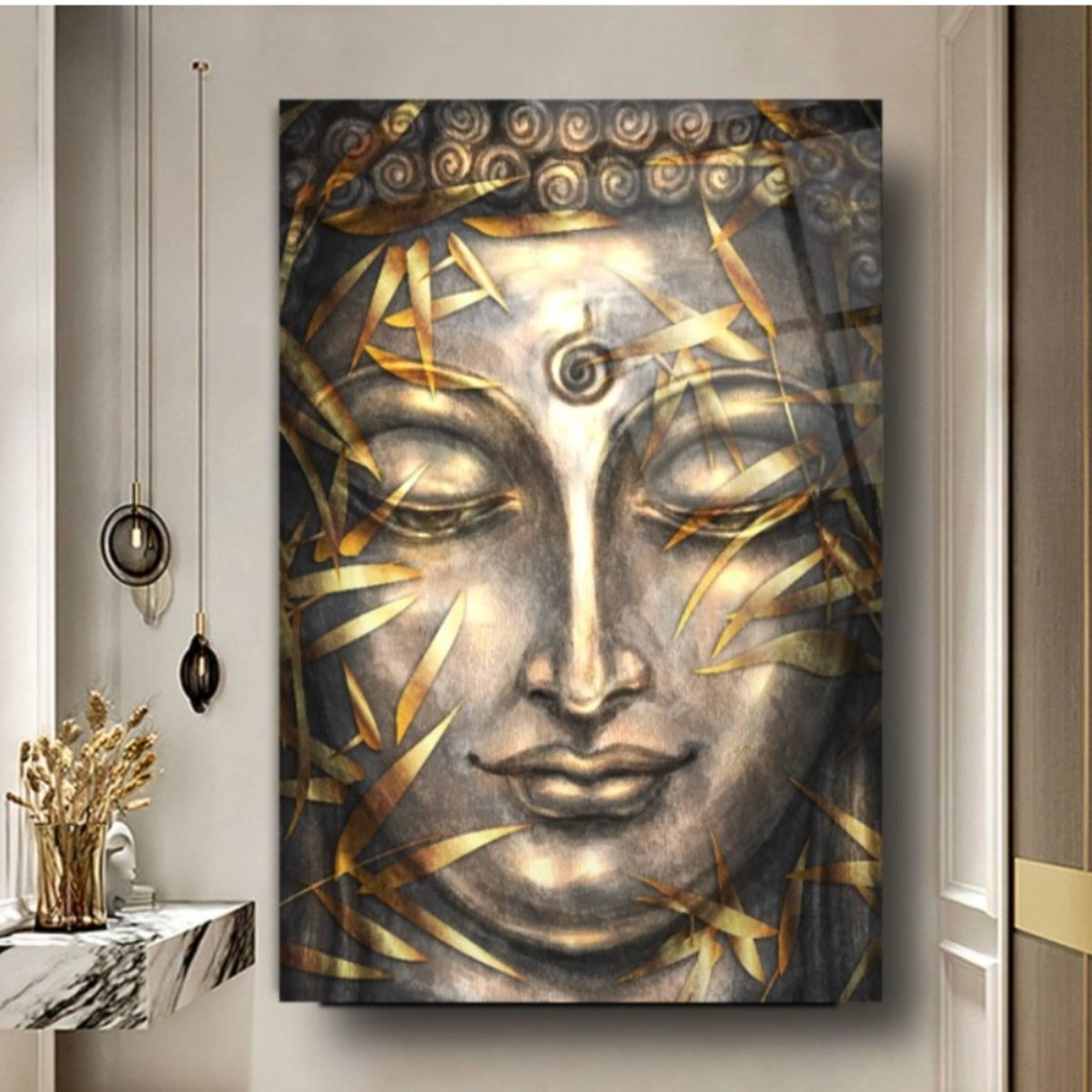 Buddha Glass Painting - Artchi