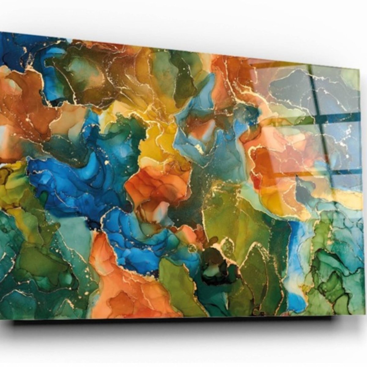 Coloured Marble Glass Painting - Artchi